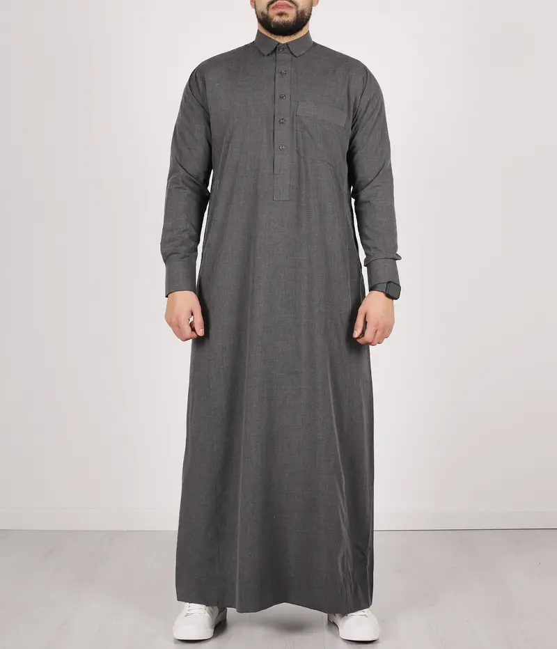 Qamis TR Soft Line by Q4him - Mal. Grey