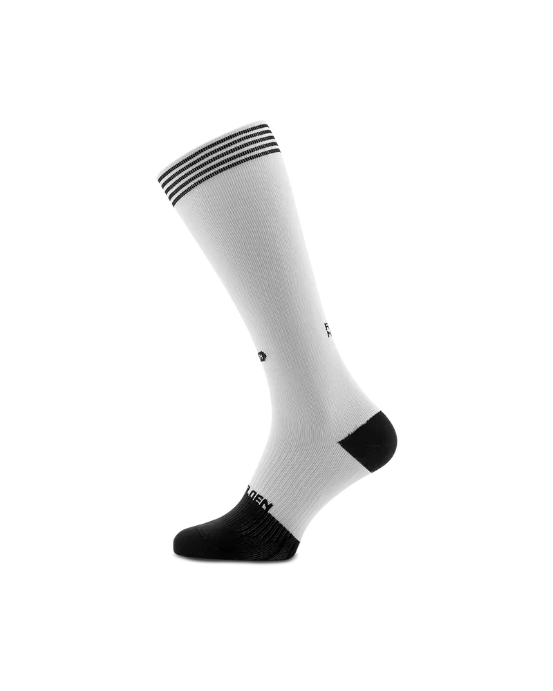 Rest mode white high compression socks