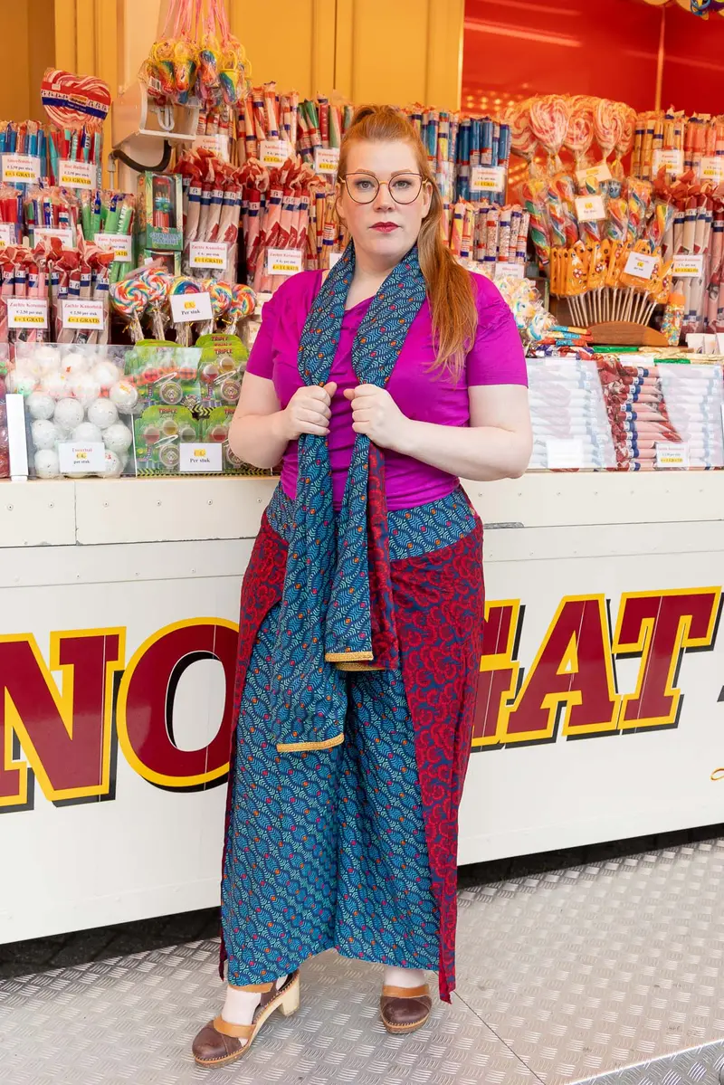 Reversible scarf - marmicita - made by Tantilly