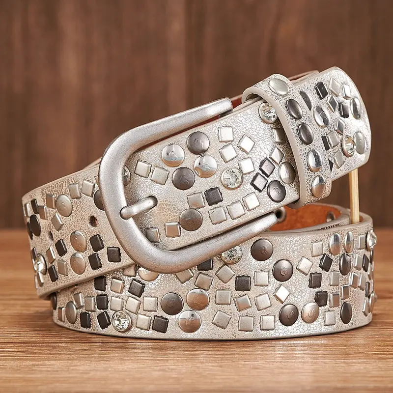 Rock 'n' Rivet fashionista-riem met studs