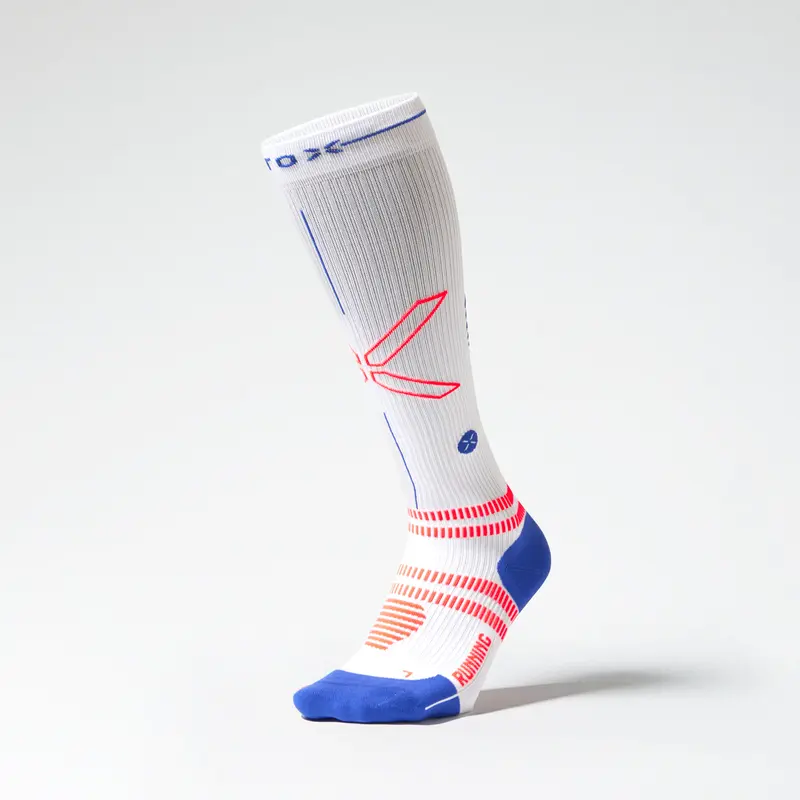 Running Socks Women | White / Orange