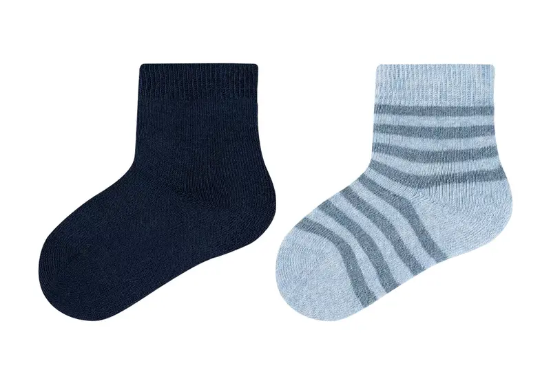 S.Oliver - Baby Sokken - Badstof /Blauw - Grijs - Rose 2 Pack
