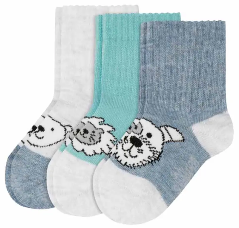 S.Oliver - Baby Sokken - Dierenprint/ Blauw - Roze