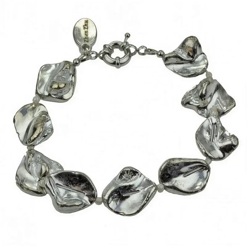 Schelpen armband Shell Silver