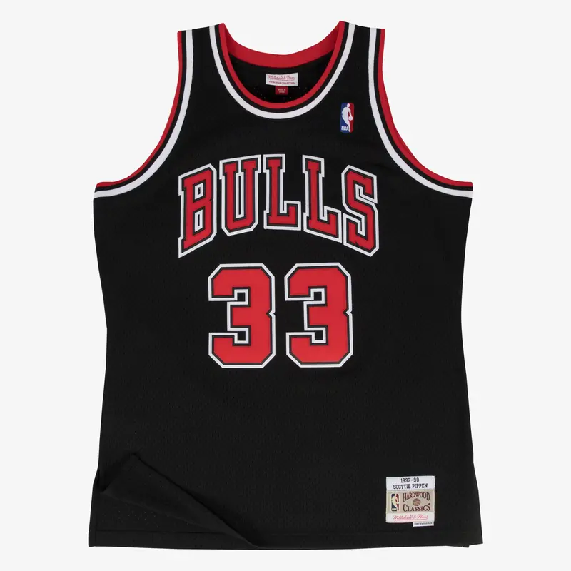 Scottie Pippen Chicago Bulls 1997-1998 Road NBA Swingman Jersey Mitchell & Ness Black