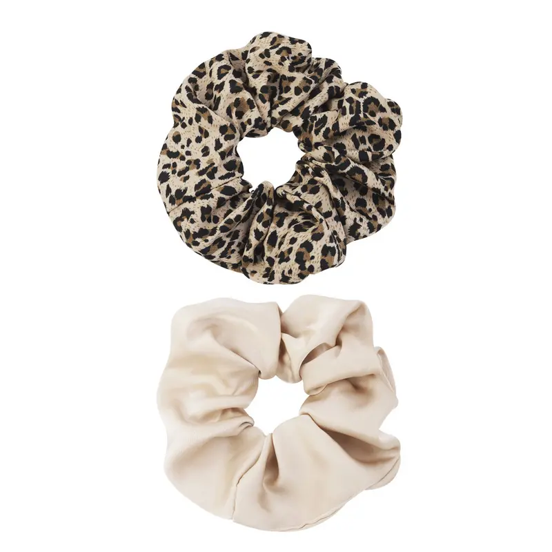 Scrunchie Duo Panther & Beige