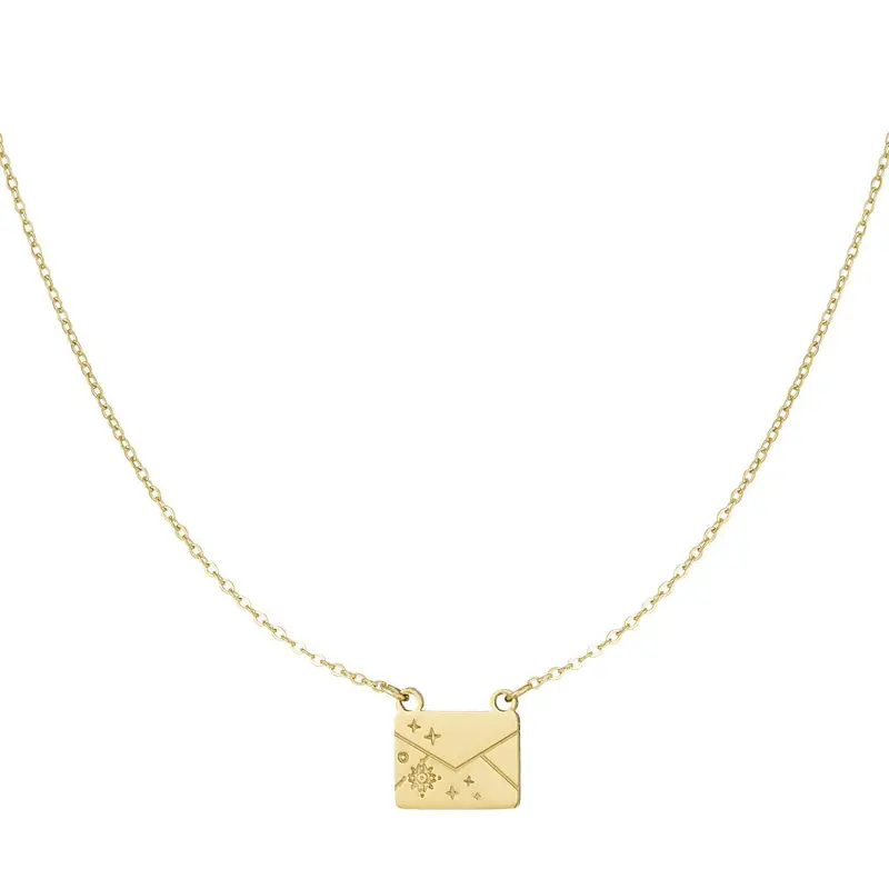 Secret Note Ketting Goudkleurig