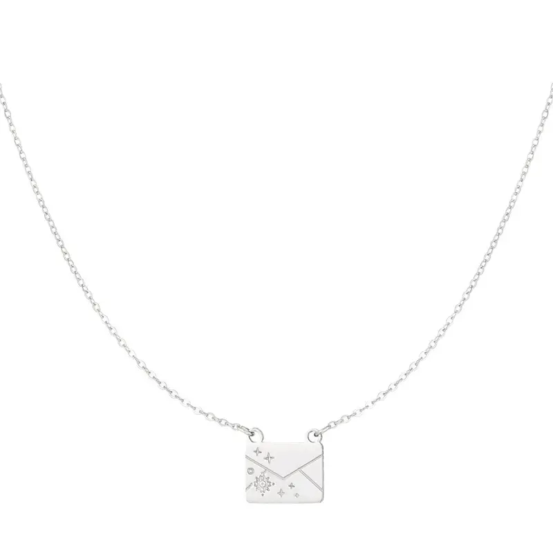 Secret Note Ketting Zilverkleurig
