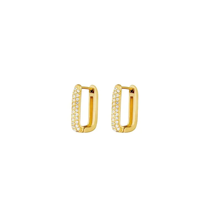 Shimmer & Spark Small Oorbellen Goudkleurig