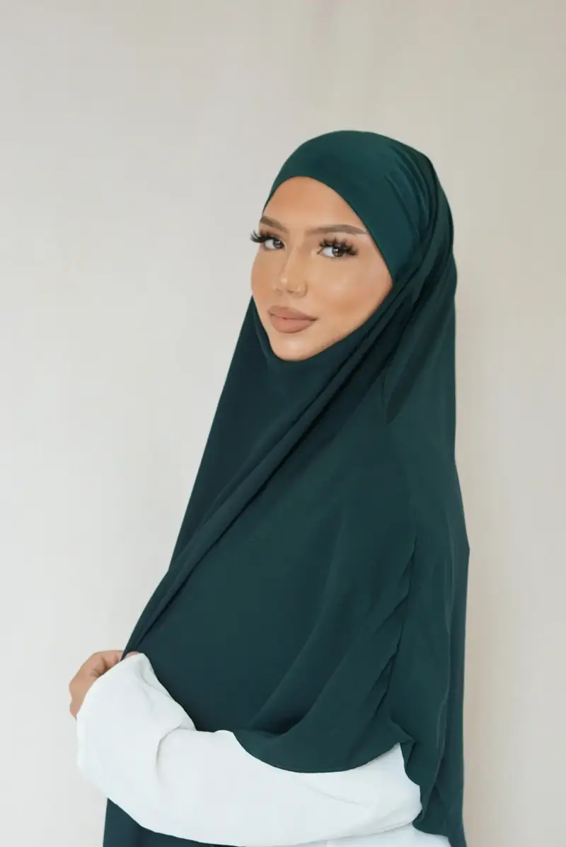 Short Khimar - Royal Green