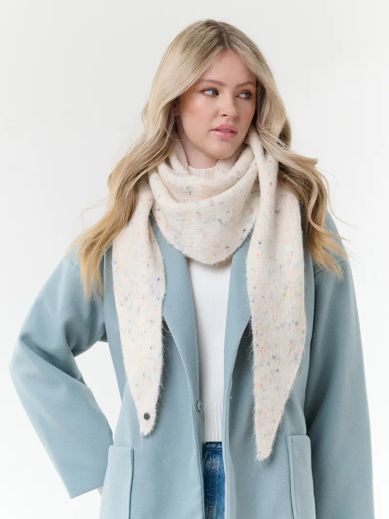 Sjaal Fraas 647057 - wit spikkel