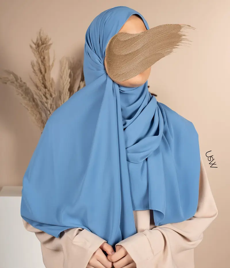 Sjaal Pearl Collection - Cerulean