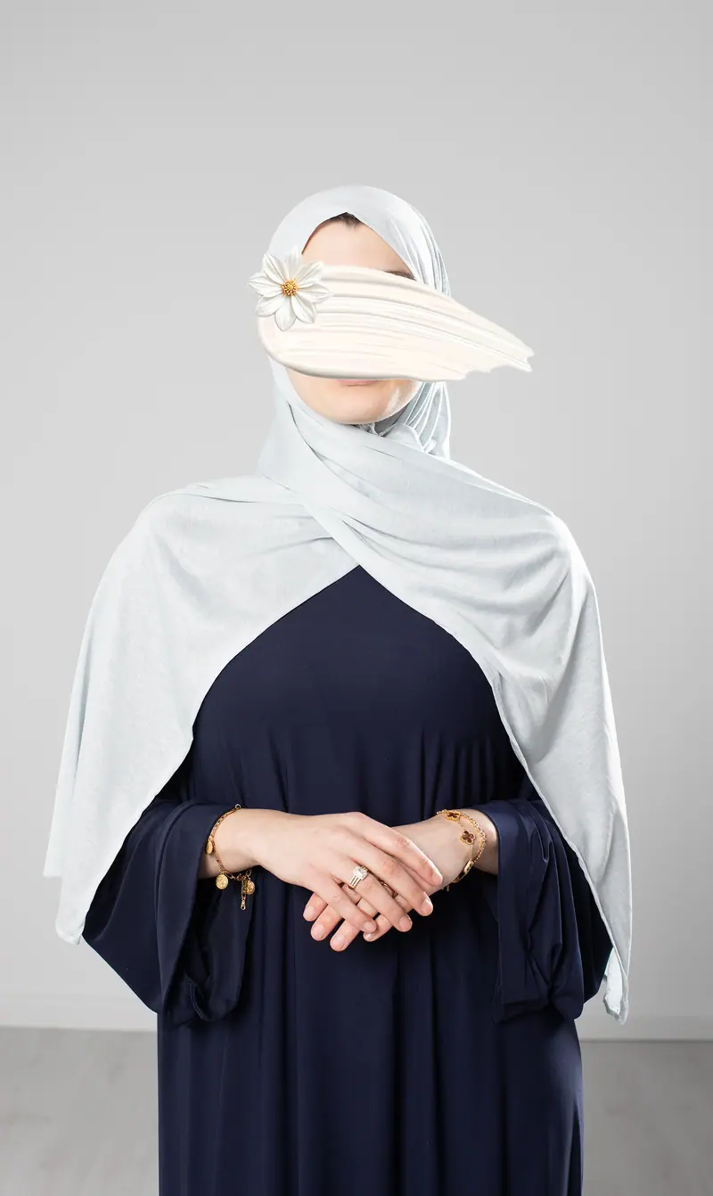 Sjaal Tencel Cotton - Ice Blue