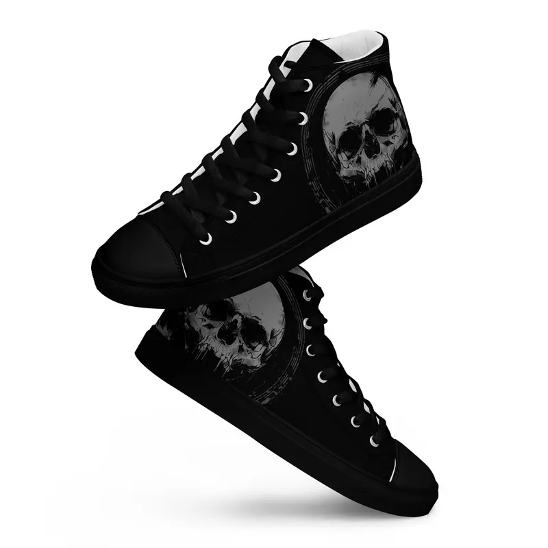 Skull - Baskets hautes HOMME (noir ou blanc)
