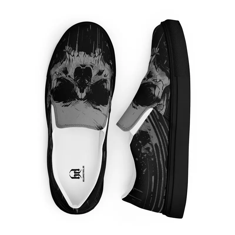Skull - Slip-On HOMME (noir ou blanc)