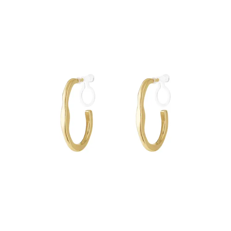 Sleek Clip Oorbellen Goudkleurig