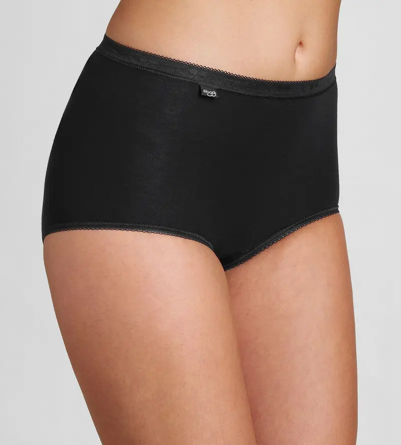 sloggi Basic+ Maxi 4P 10028378 0004 BLACK