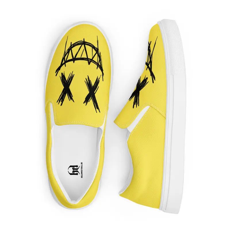Smiley - Slip-On FEMME (noir ou blanc)