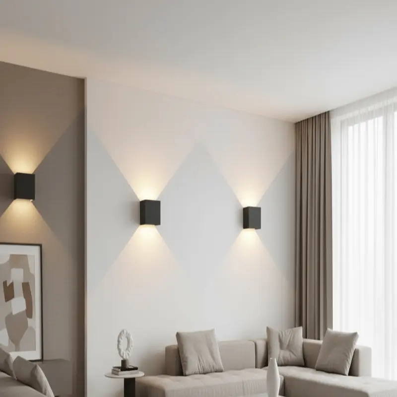 Snoerloze oplaadbare LED-wandlamp met verstelbare stralingshoek