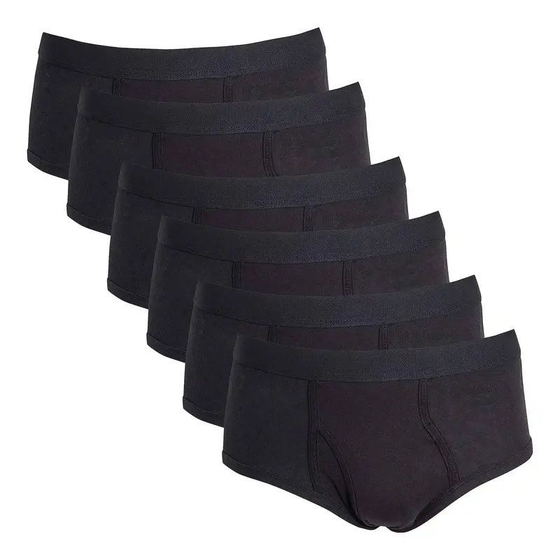 Sock Stack Mens Cotton Briefs MB0506 Pack Of 6 Soft Waistband Breathable Durable Everyday
