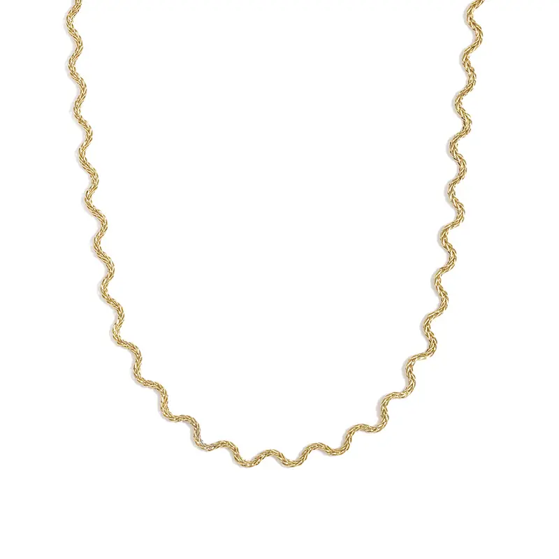 Soft Wave Ketting Goudkleurig