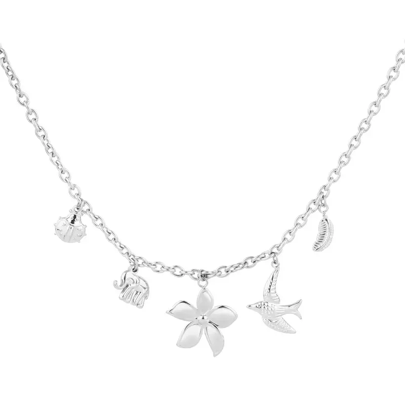Spirit of Nature Charm Ketting Zilverkleurig