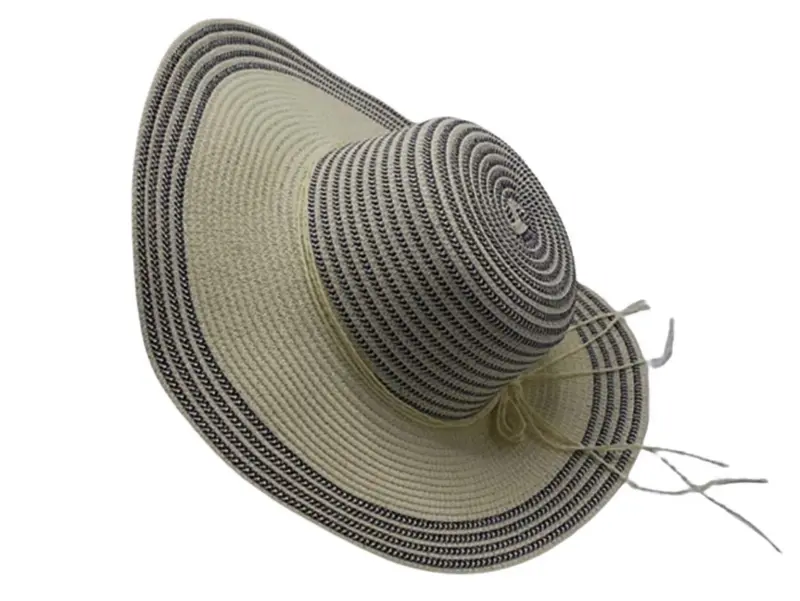 Strandhoed beige-grijs. Maat