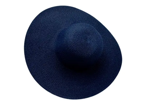 Strandhoed effen blauw. Maat