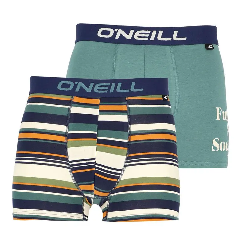 Stripe Effen Boxershorts Heren 2-pack