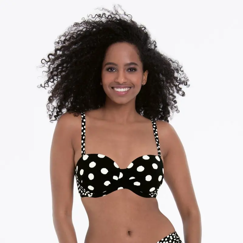 Summer Dot Bikini top 8800-1 Zwart-Wit