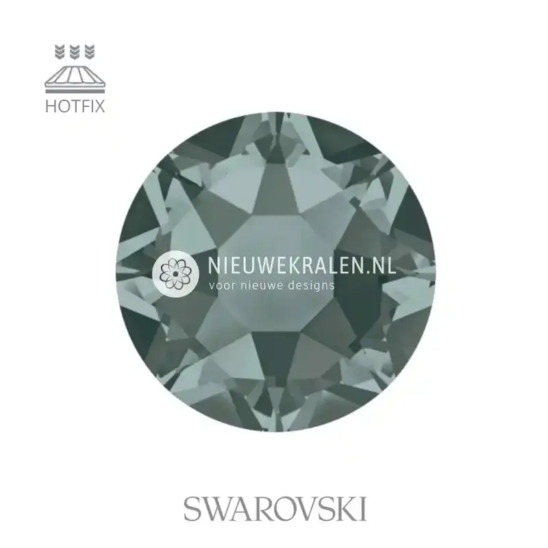 Swarovski Flatback Stones Hotfix SS20 Black Diamond per 144 stuks