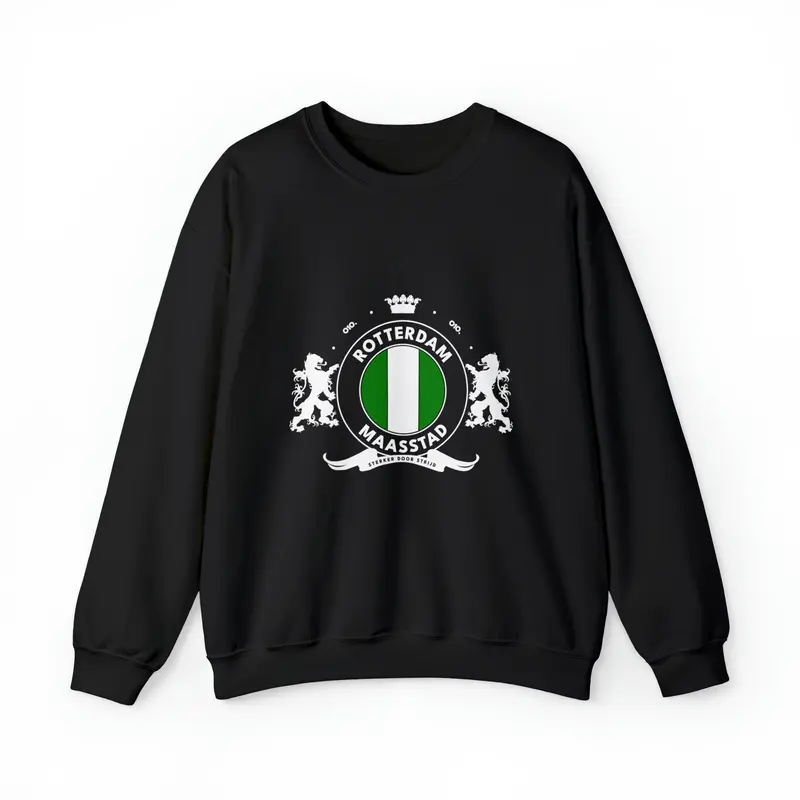 Sweater loose regular - Het wapen van Rotterdam - logo voor groot