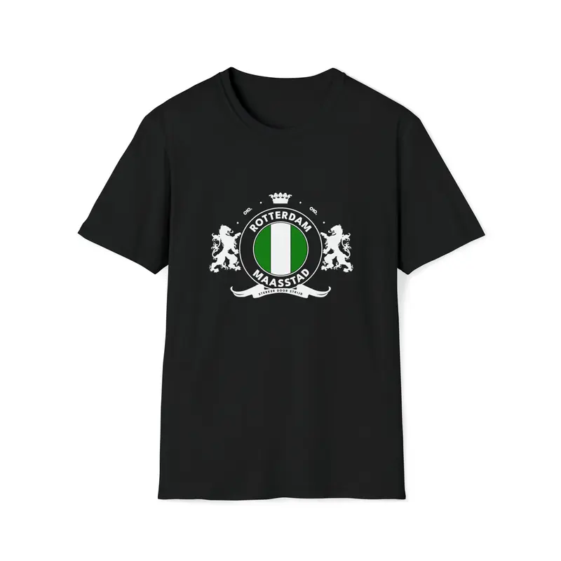 T-shirt regular - Het wapen van Rotterdam - logo voor groot
