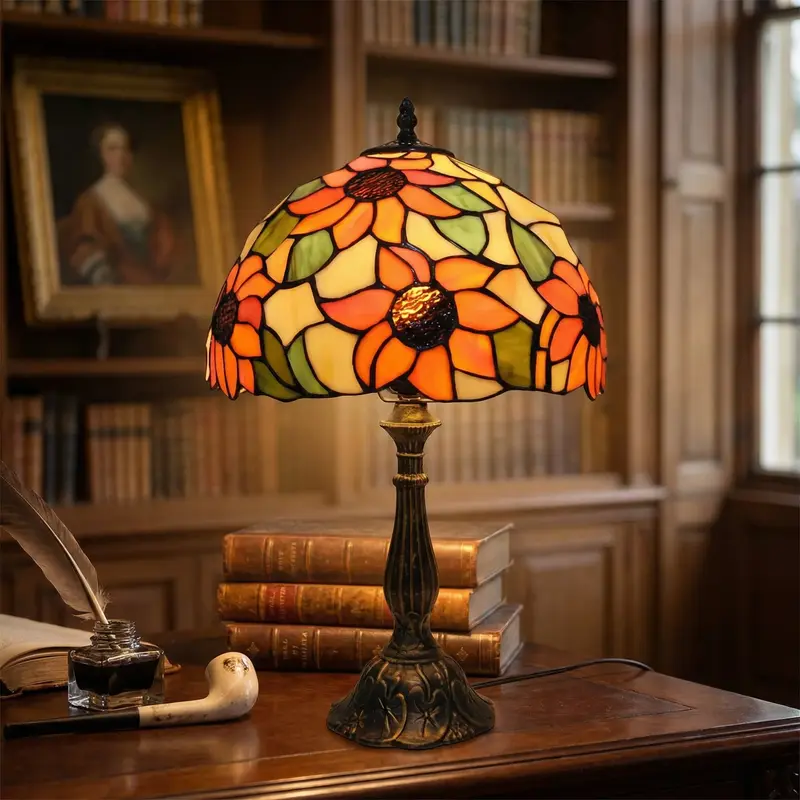 Tafellamp in Tiffany-stijl van glas-in-lood – Tifforia