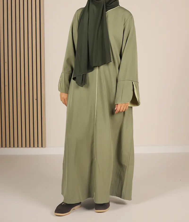Takasaki Kimono Abaya - Pistache
