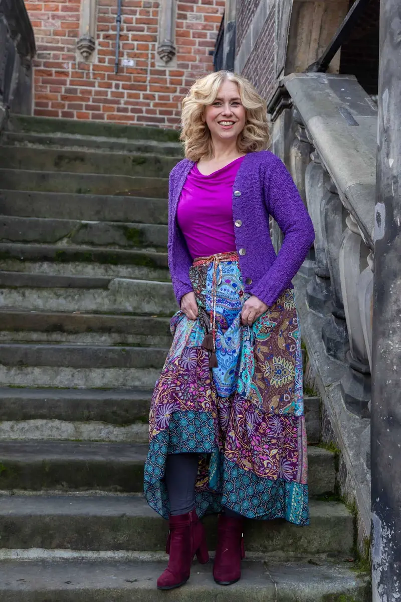 Tantaya vest- gebreid- felpaars