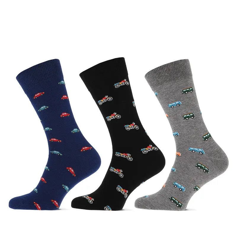 Teckel - Limited Edition - Lange sokken / Voertuig - Space - Fietsen 3 Pack