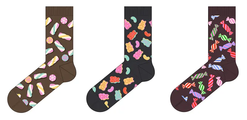 Teckel - Limited Edition - Langesokken / Candy 3 Pack