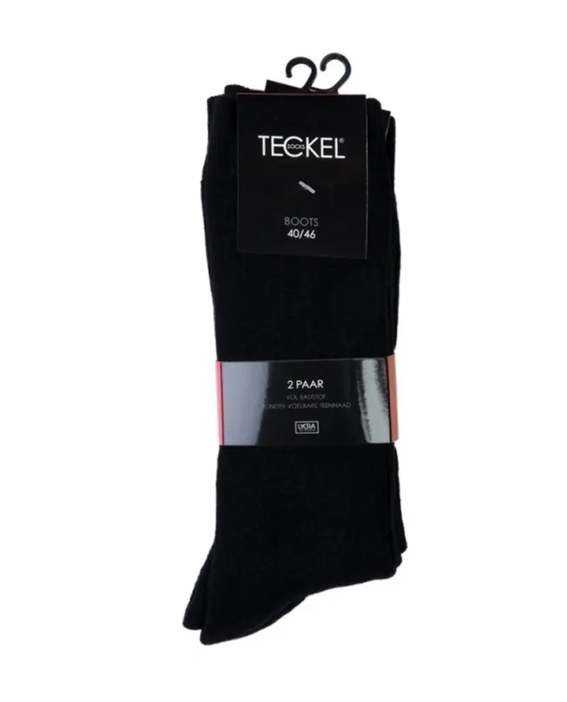 Teckel - Unisex Bootssokken - Badstof - Zwart