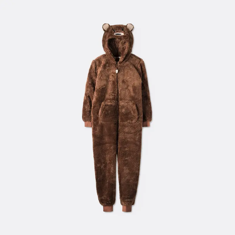 Teddybeer Bruin Onesie voor Kinderen