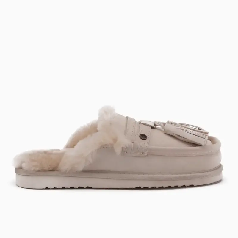 Temora Dames Suède Tassels Ivory
