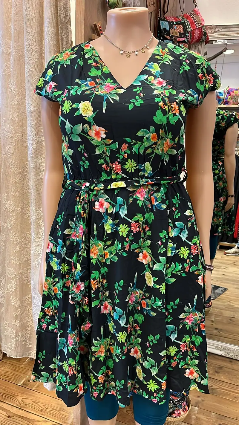 Tessy rayon jurk - bella roza