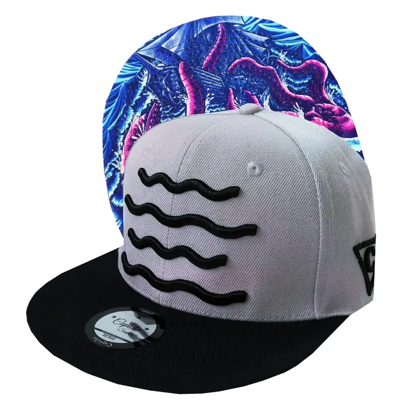 The Kraken Snapback - Grey/Black