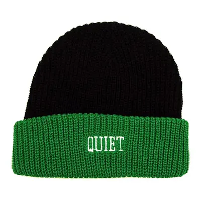 The Quiet Life Ribbed Beanie Black/Green
