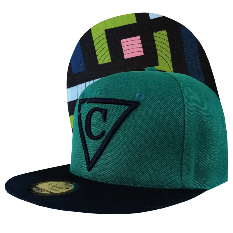 The Square Snapback - Green/Black