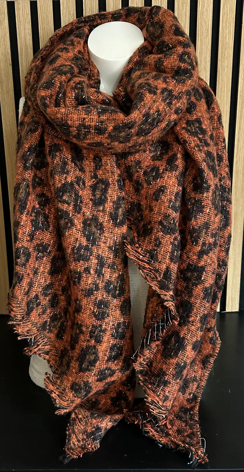 Tijger sjaal oranje-zwart