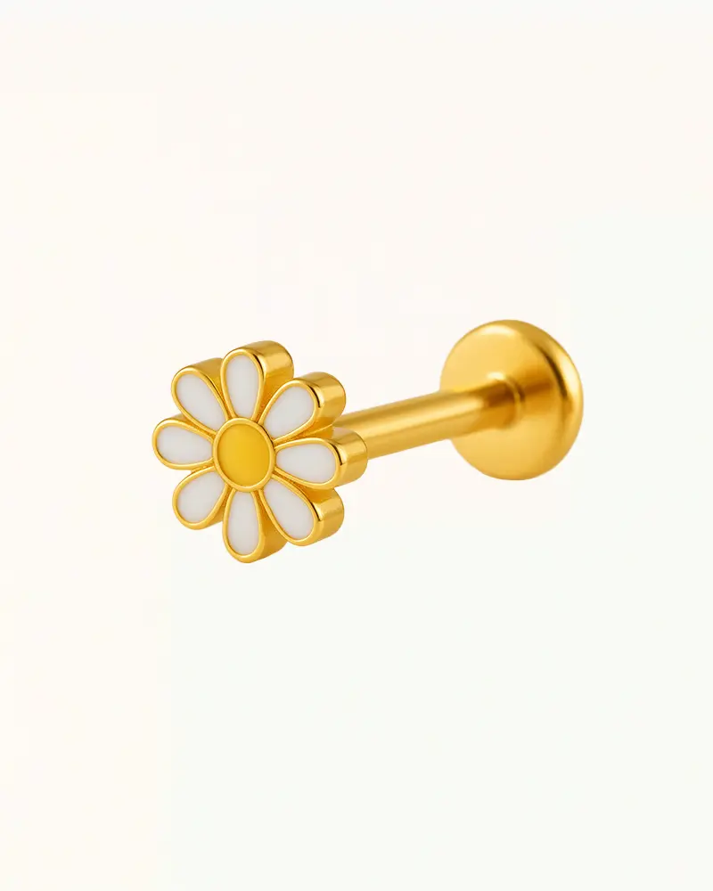 Titanium Bloem Oor Piercing - Lidia