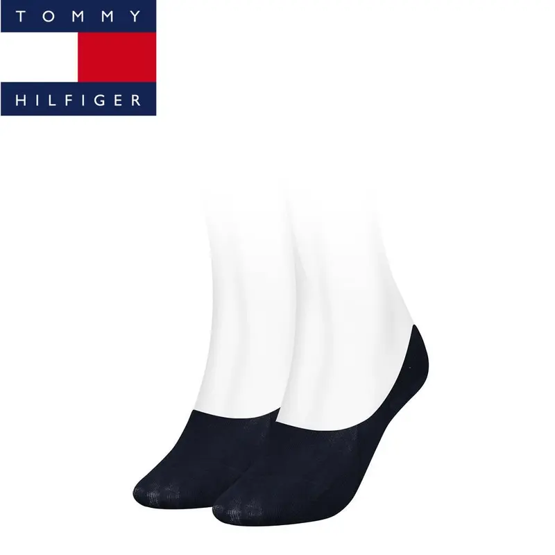Tommy Hilfiger - Dames Footie - Effen 2P/ Midnight Blue