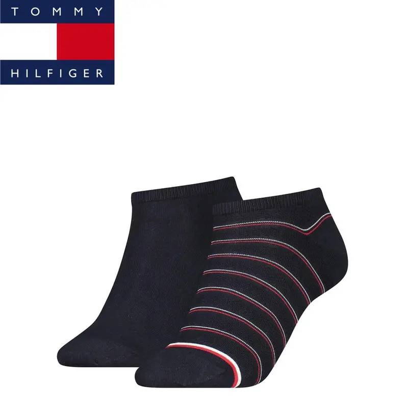 Tommy Hilfiger - Dames Sneakersokken 2P  Prep/ Navy