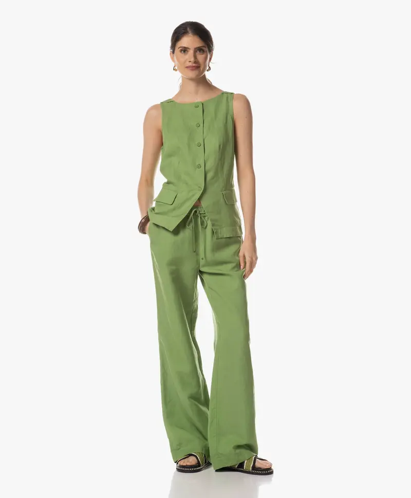 Tops | Linen Lyocell | Aoka | green